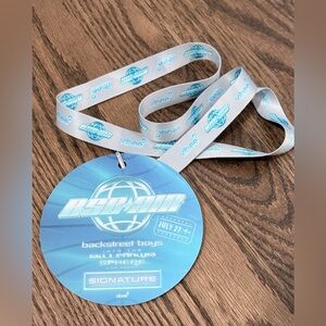 Backstreet Boys VIP Lanyard and badge, July 27, 2025 concert